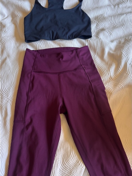 girlfriend collective Other - Bundle girlfriend collective Navy Sports Bra and Plum Leggings